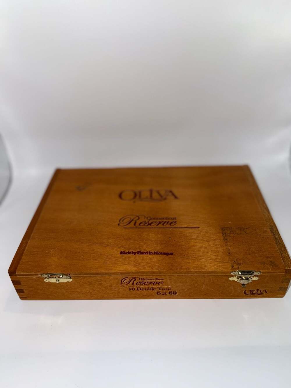 Oliva Connecticut Reserve Double Toro Empty Wooden Cigar Box
